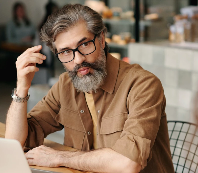 An employee looking unsure during a session